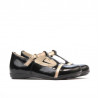 Pantofi copii mici 62c lac negru+bej