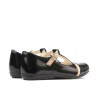 Pantofi copii mici 62c lac negru+bej