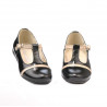 Pantofi copii mici 62c lac negru+bej