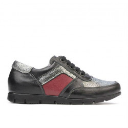 Gyerekcipő 164 fekete kombinált