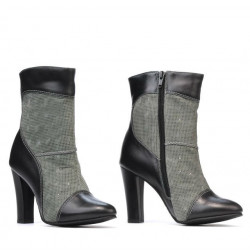 Ghete dama 1146 negru+gri sidef