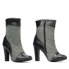Ghete dama 1146 negru+gri sidef