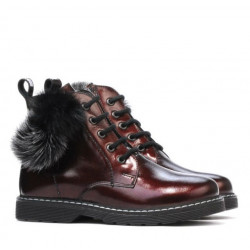 Gyerek bakancs 3010 bordó lakk