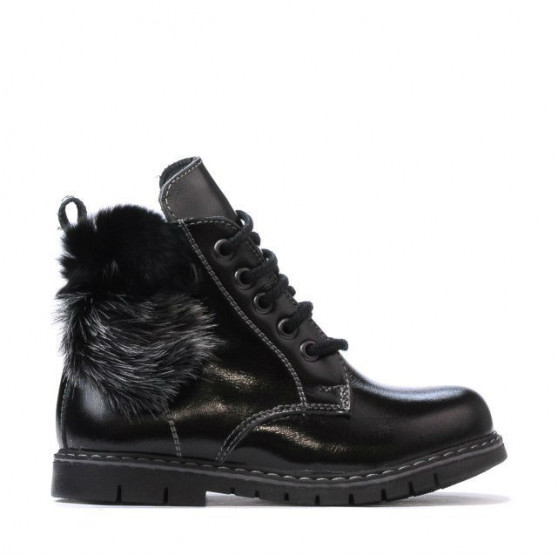 Kisgyermek csizma 38c fekete lakk