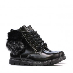 Kisgyermek csizma 38c fekete lakk