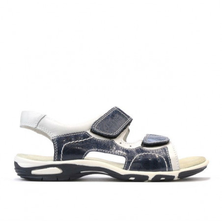 Sandale copii 322 indigo+alb