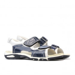 Sandale copii 322 indigo+alb