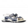 Sandale copii 322 indigo+alb