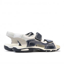 Sandale copii 322 indigo+alb