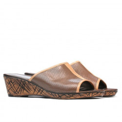 Sandale dama 5004mp capucino perforat