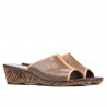 Sandale dama 5004mp capucino perforat