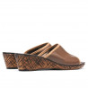 Sandale dama 5004mp capucino perforat