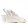 Sandale dama 596 alb sidef