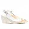 Sandale dama 599 alb sidef
