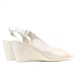 Sandale dama 599 alb sidef