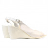 Sandale dama 599 alb sidef