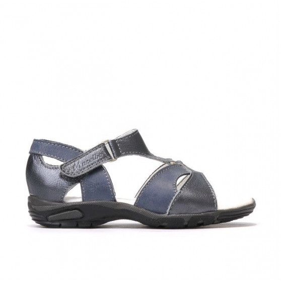 Sandale copii mici 09c gri+indigo Sandale copii mici 09c gri+indigo
