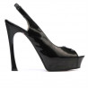 Sandale dama 1215 lac negru