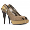 Sandale dama 1202 nisip antilopa combinat