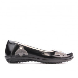 Pantofi copii 117 lac negru+gri