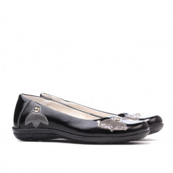 Pantofi copii 117 lac negru+gri