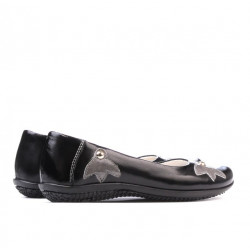 Pantofi copii 117 lac negru+gri