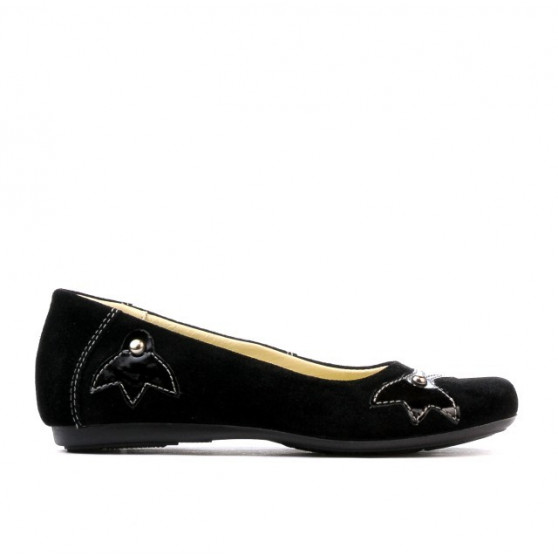 Pantofi copii 117 negru velur Pantofi copii 117 negru velur