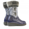 Cizme copii mici 24c lac indigo combinat
