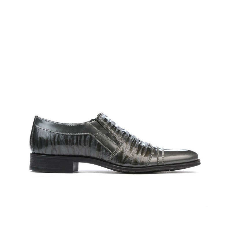 Pantofi eleganti adolescenti 389 lac gri combinat