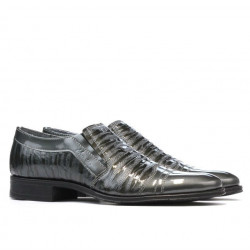 Pantofi eleganti adolescenti 389 lac gri combinat