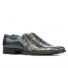 Pantofi eleganti adolescenti 389 lac gri combinat