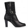 Cizme dama 1147 negru combinat