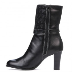 Cizme dama 1147 negru combinat