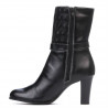 Cizme dama 1147 negru combinat