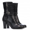 Cizme dama 1147 negru combinat