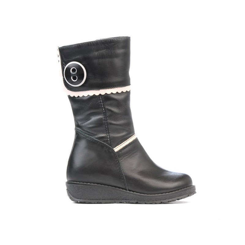 Cizme copii mici 25c negru combinat