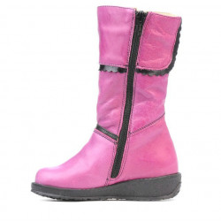 Cizme copii mici 25c roz+negru