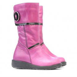 Cizme copii mici 25c roz+negru
