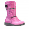 Cizme copii mici 25c roz+negru