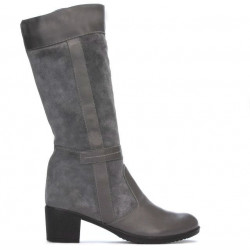 Cizme dama 3250 gri combinat 