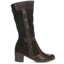 Cizme dama 3250 cafe combinat