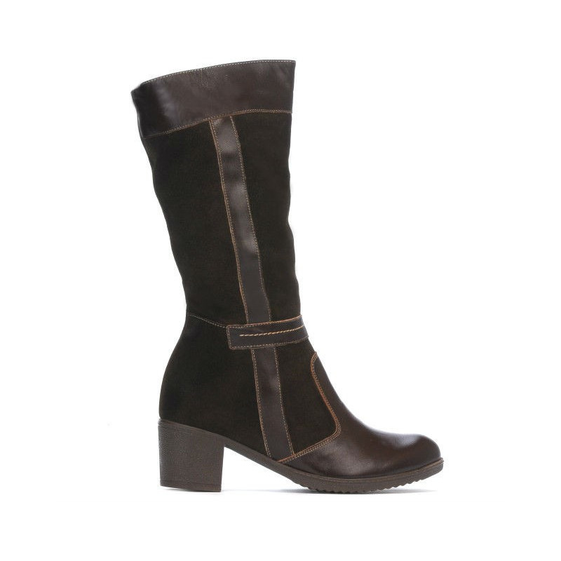 Cizme dama 3250 cafe combinat
