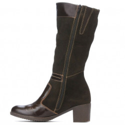 Cizme dama 3250 cafe combinat