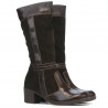 Cizme dama 3250 cafe combinat