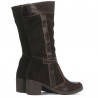 Cizme dama 3250 cafe combinat