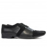Pantofi eleganti barbati 742 negru combinat