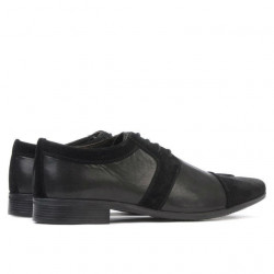 Pantofi eleganti barbati 742 negru combinat