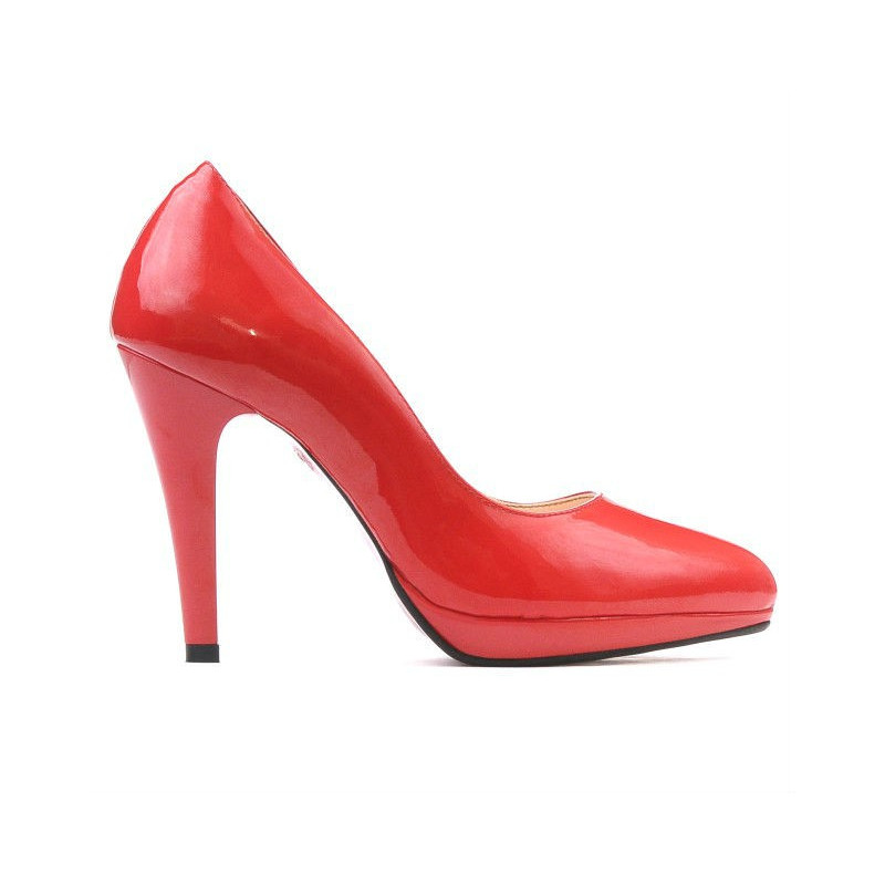 Pantofi eleganti dama 1233 lac rosu