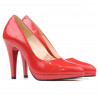 Pantofi eleganti dama 1233 lac rosu
