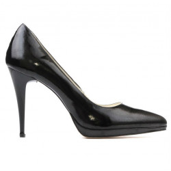Pantofi eleganti dama 1244 lac negru satinat